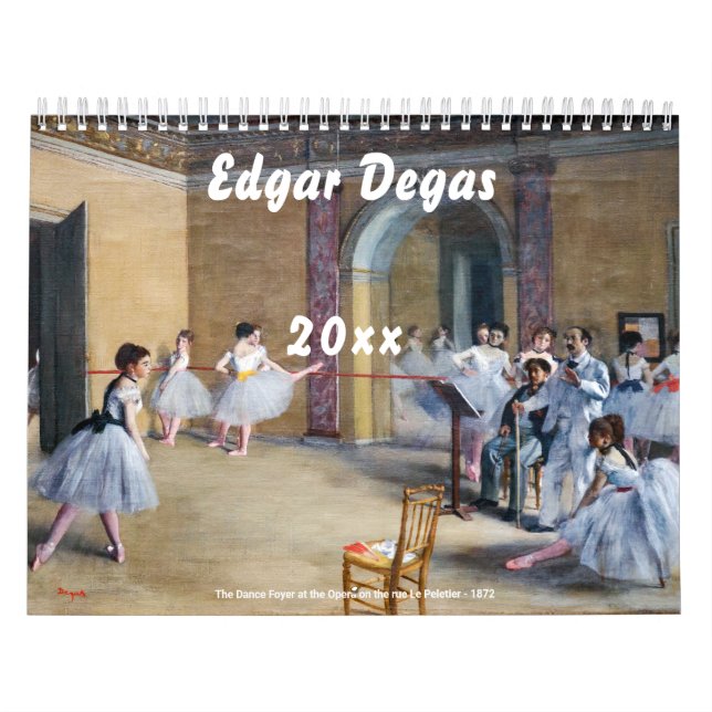 Calendario Selección de obras maestras de Edgar Degas (Tapa)