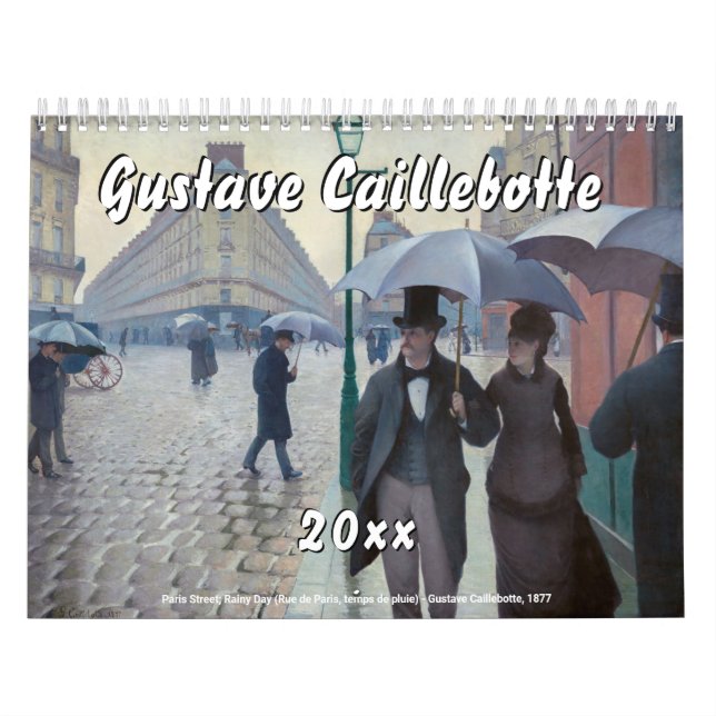 Calendario Selección de Obras Maestras de Gustave Caillebotte (Tapa)