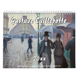 Calendario Selección de Obras Maestras de Gustave Caillebotte