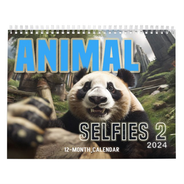 Calendario Selfies con animales 2 (Tapa)