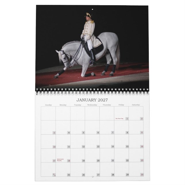 Calendario Sementales de Lipizzaner (Jan 2027)