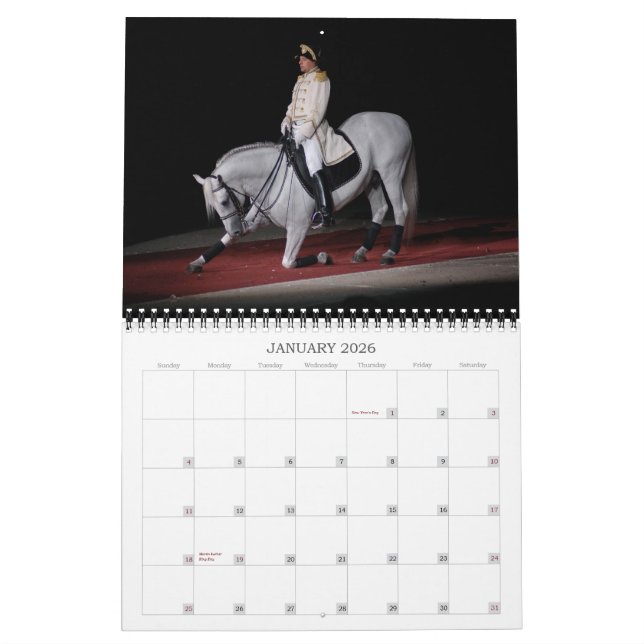 Calendario Sementales de Lipizzaner (Jan 2026)