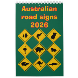 Calendario señales de tráfico australianas 2026