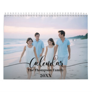 Calendario Sencillo Personalizado moderno 14 Fotos Familia 20