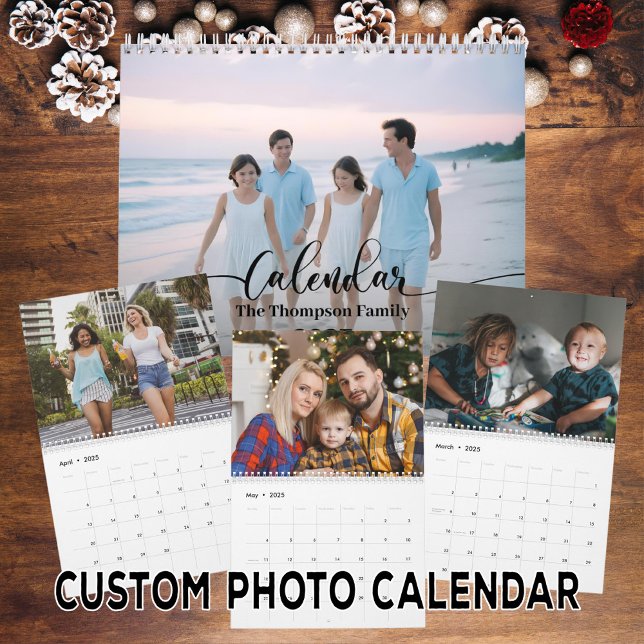 Calendario Sencillo Personalizado moderno 14 Fotos Familia 20 (Subido por el creador)