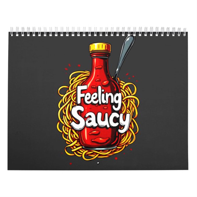 Calendario Sensación de Saucy - Impresión de Ketchup de tomat (Tapa)