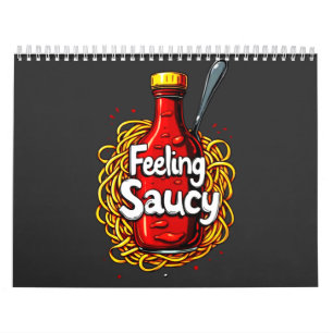 Calendario Sensación de Saucy - Impresión de Ketchup de tomat