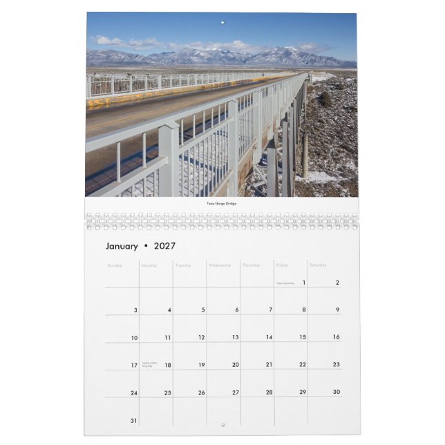 Calendario septentrional de la fotografía de New (Jan 2027)