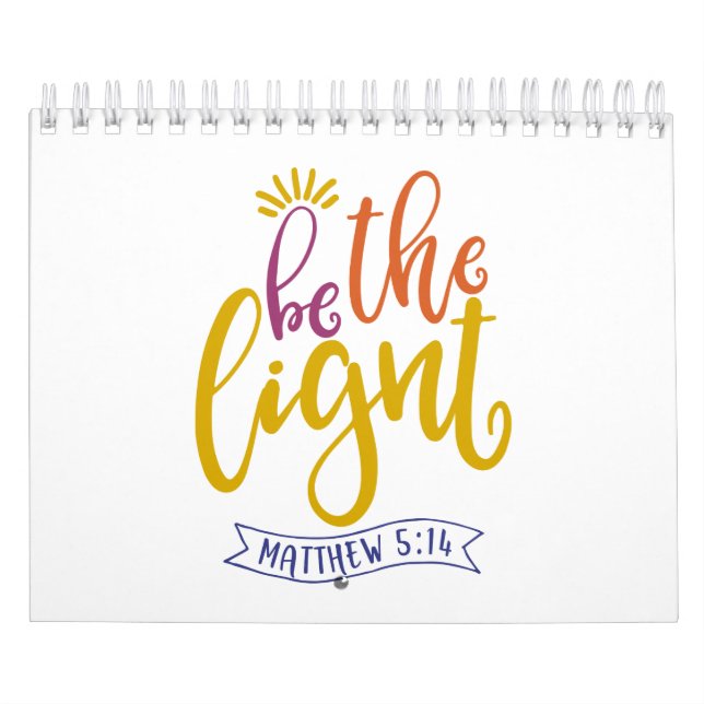 Calendario Ser La Luz En El Mundo (Tapa)