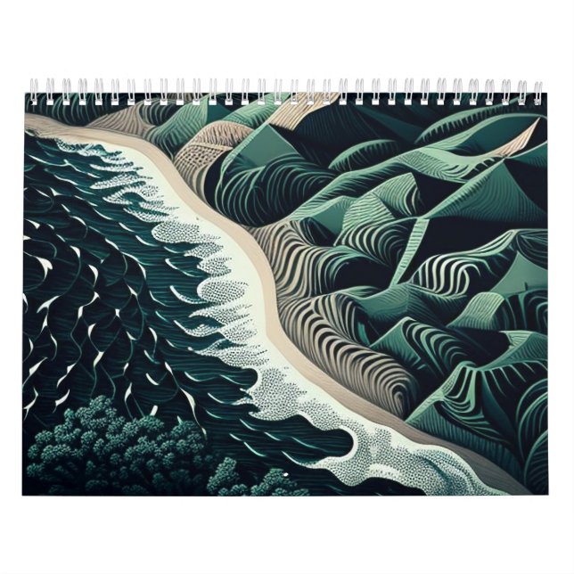 Calendario Serene Shores (Tapa)
