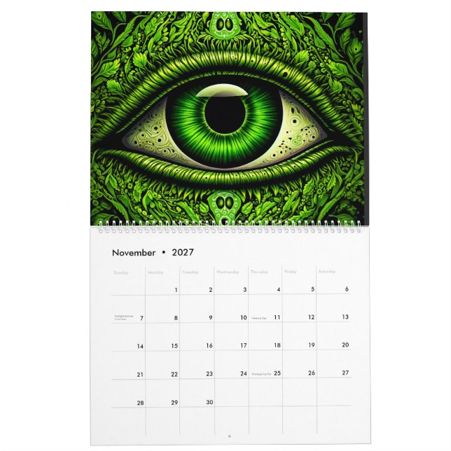 Calendario Serie 3D (Nov 2027)