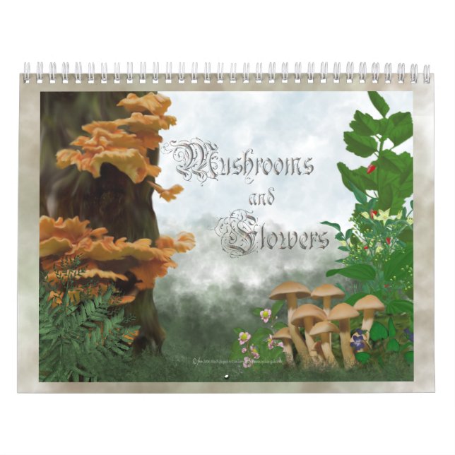 Calendario Seta y flores (Tapa)