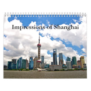 Calendario Shanghai Famosa Ciudad De China