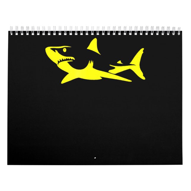Calendario Shark A Bold - Regalos De Amante Del Tiburón (Tapa)