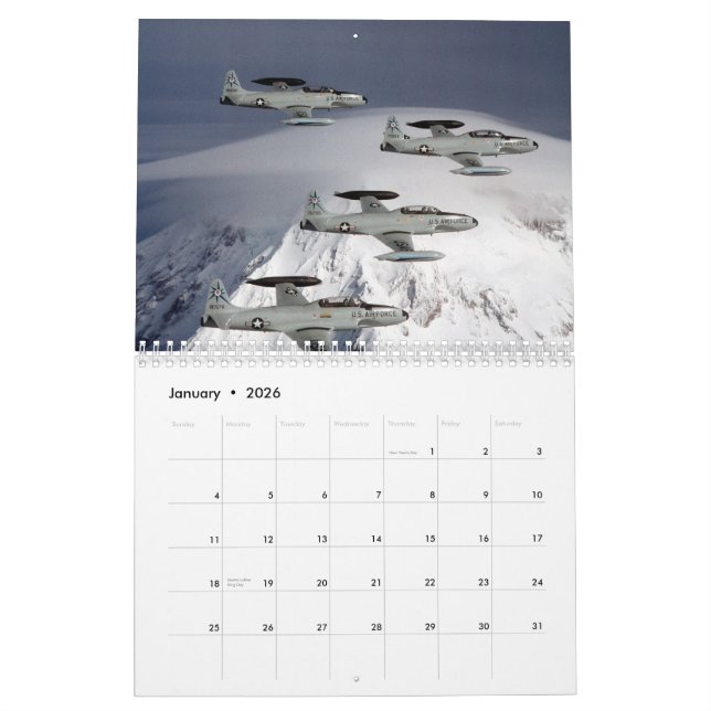 Calendario Shooting Stars T-33 (Jan 2026)