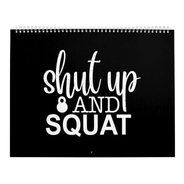 Calendario shut up and squad (Tapa)