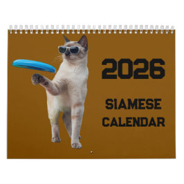 Calendario Siamese Cat Calendar