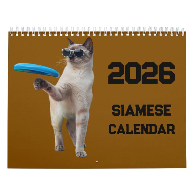 Calendario Siamese Cat Calendar (Tapa)