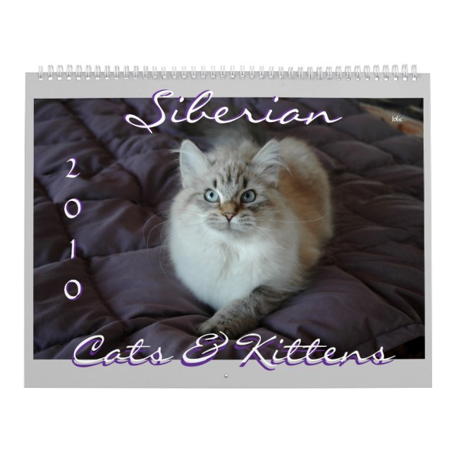 Calendario siberiano B de los gatos y de los (Tapa)