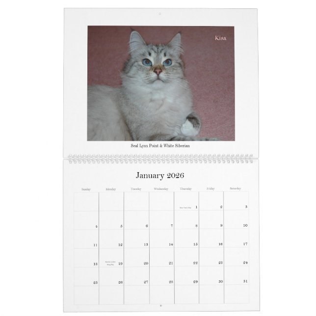 Calendario siberiano Final2 de los gatos y de los (Jan 2026)