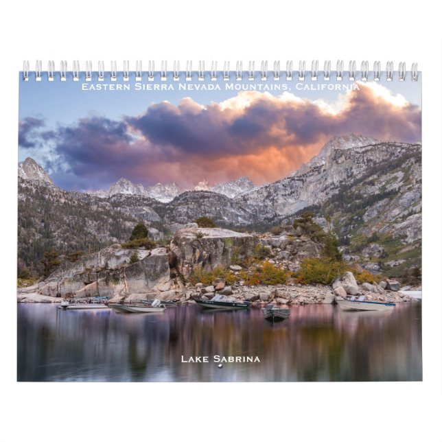 Calendario Sierra Nevada Oriental, California (Tapa)