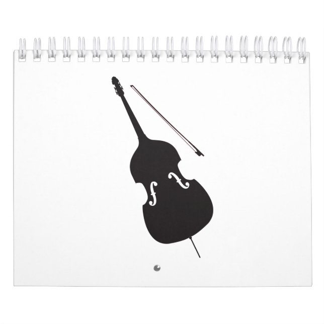 Calendario Silhouette Doble Bass Y Bow (Tapa)