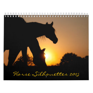 Calendario Silhouettes de caballo