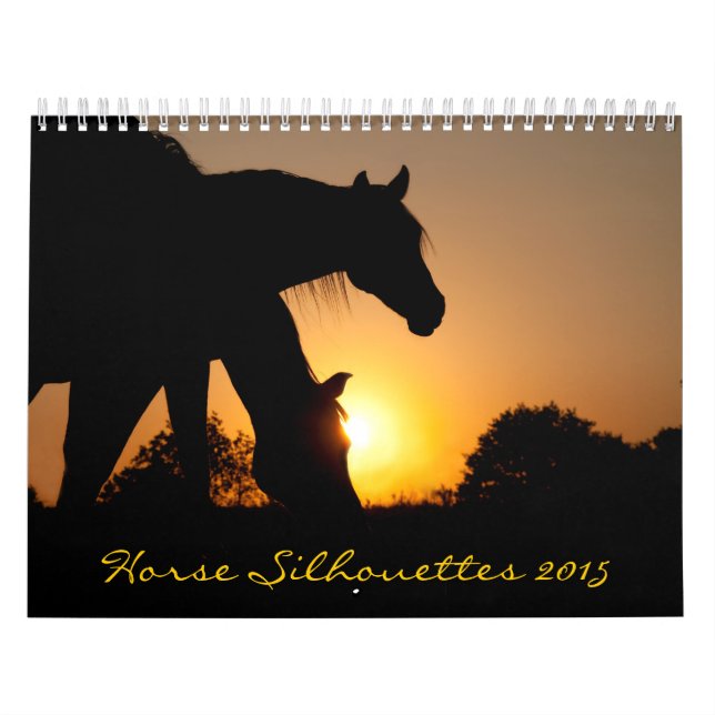 Calendario Silhouettes de caballo (Tapa)