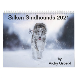 Calendario Silken Windhounds 2021 de Vicky Groebl - Adultos 2