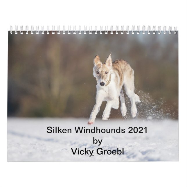 Calendario Silken Windhounds de Vicky Groebl Puppies 1-2 (Tapa)