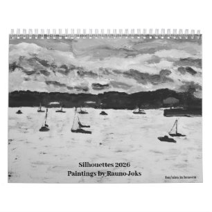 Calendario Siluetas 2026, Pinturas de Rauno JoksCalendar