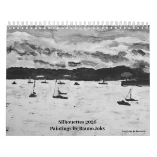 Calendario Siluetas 2026, Pinturas de Rauno JoksCalendar