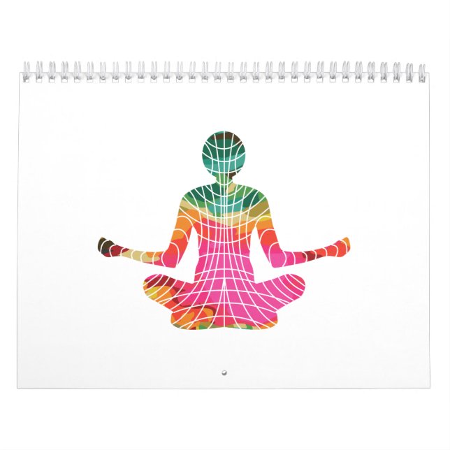 Calendario Símbolo de meditación de geometría sagrada de yoga (Tapa)