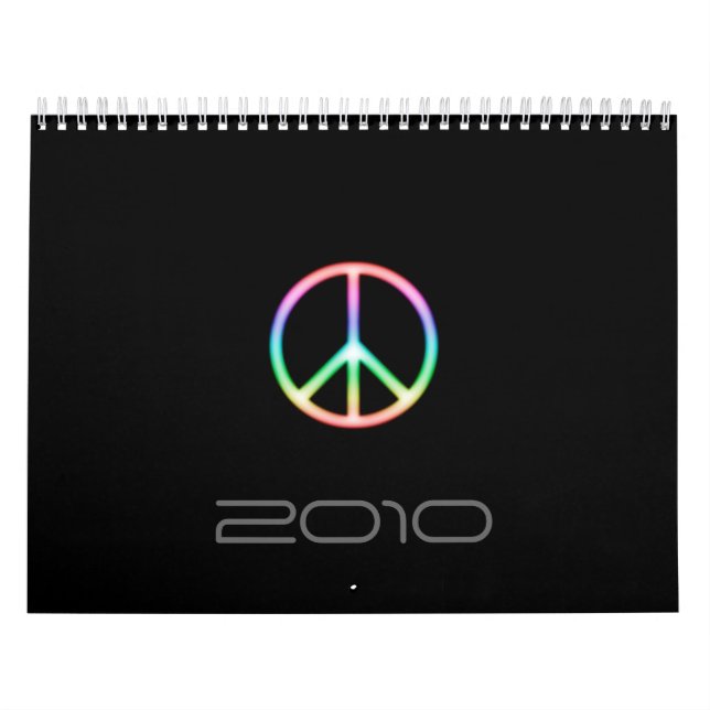 Calendario Símbolo de paz impresionante (Tapa)