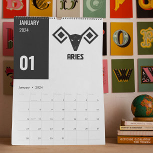 Calendario Símbolo zodiaco védico-formas rashi geométricas