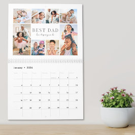 Calendario Simple Best Dad Photo Collage