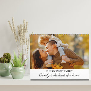 Calendario Simple Crea Tu Propio Álbum de Fotos Familiares P