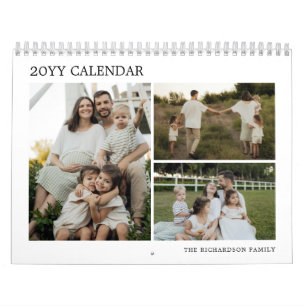 Calendario Simple Crea Tu Propio Collage De Fotos Familiares