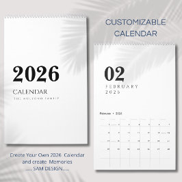 Calendario Simple Luxury Design
