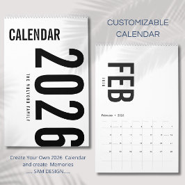 Calendario Simple Luxury Design Calendar