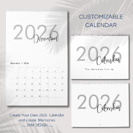 Calendario Simple Luxury Design Calendar