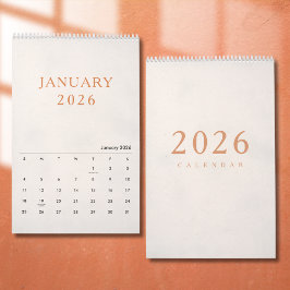 Calendario Simple Luxury Design Calendar