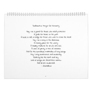 Calendario Simplemente Buda