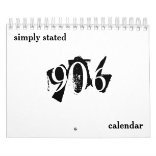 Calendario simplemente indicado 906