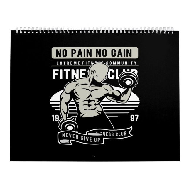 Calendario sin dolor ni ganas de gimnasio (Tapa)