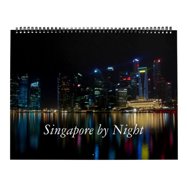 Calendario Singapur de noche (Tapa)