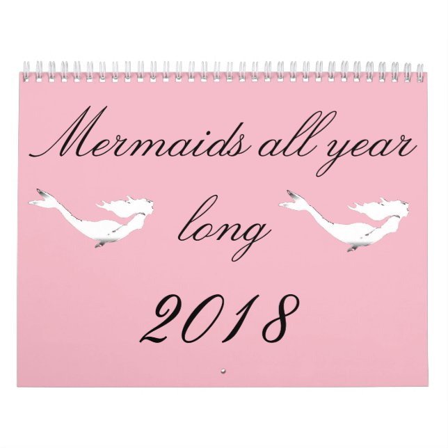 Calendario Sirenas todo el año 2018 (Tapa)
