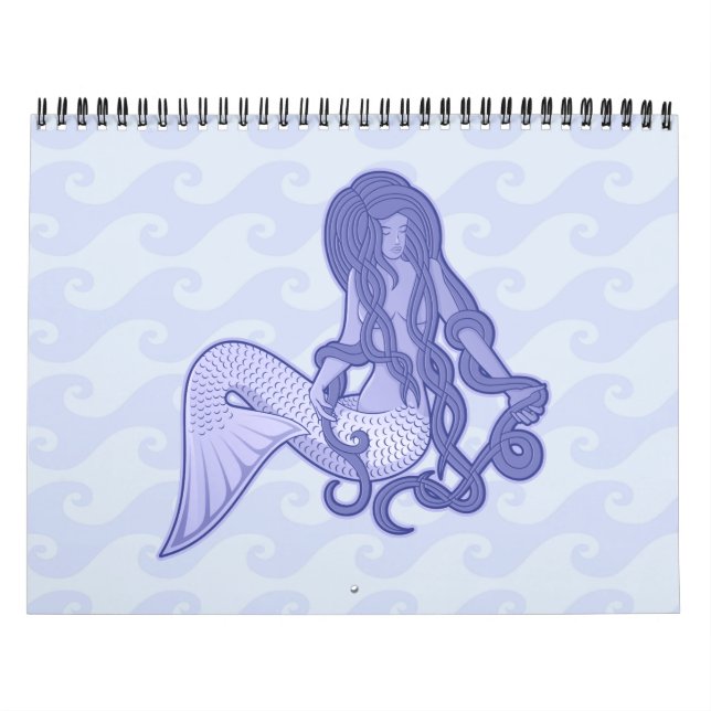 Calendario Sitting Mermaid Blue (Tapa)