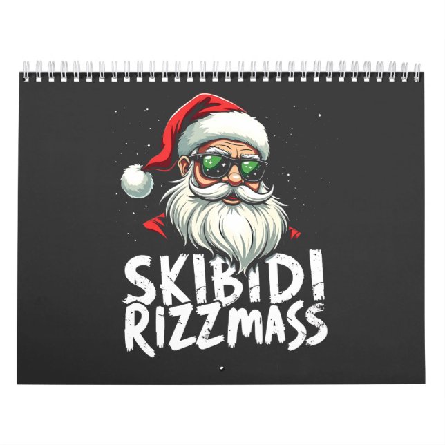 Calendario Skibidi Rizzmas Navidades divertidos de jerga gene (Tapa)