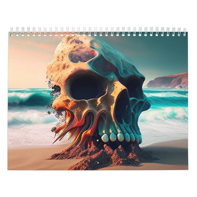 Calendario Skull on the beach (Tapa)